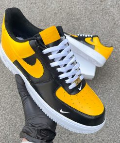 Yellow And Black Custom Air Force 1