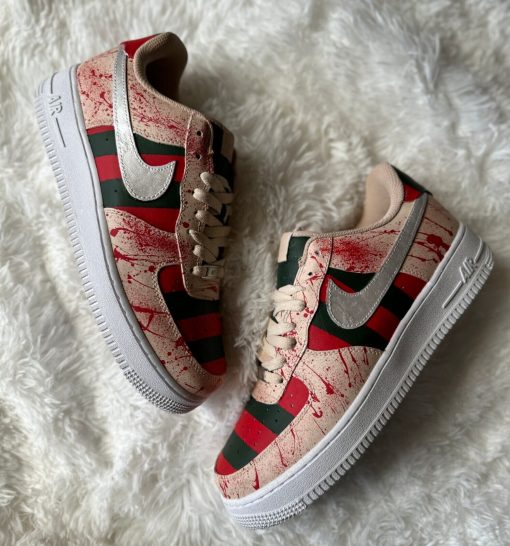 Freddy Krueger Style Custom Air Force 1