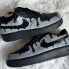 Grey Dripping Black Custom Air Force 1