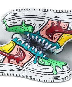 Dripping Cartoon Style Custom Air Force 1