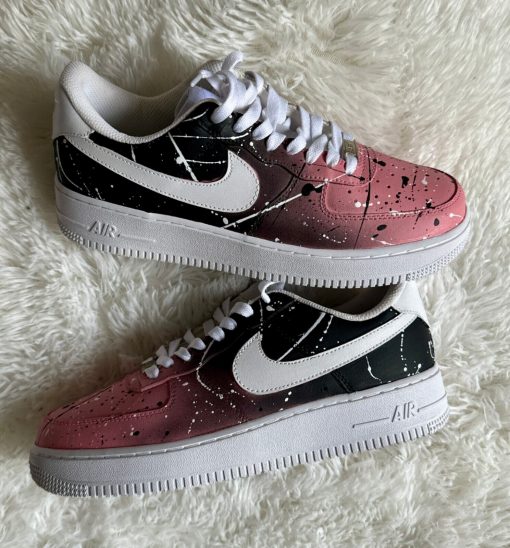 Black Pink Gradient Custom Air Force 1