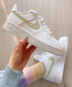 Multicolor Swoosh Painted Custom Air Force 1