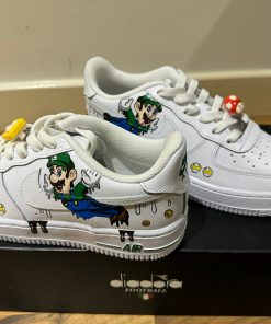 Luigi Cartoons Custom Air Force 1