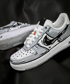 Gray Black Cartoons Custom Air Force 1