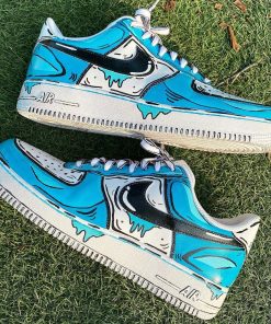 2D Comic Blue Tear Custom Air Force 1