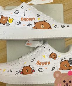 Brownie Bear Custom Air Force 1