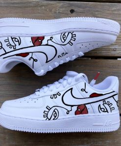 Line Drawing Cartoons Custom Air Force 1