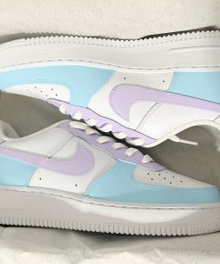 Blue N Pink Color Custom Air Force 1