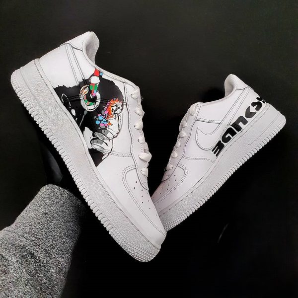 Banksy Painting Custom Air Force 1