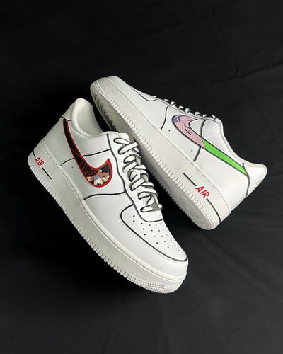 Anime Swoosh Design Custom Air Force 1