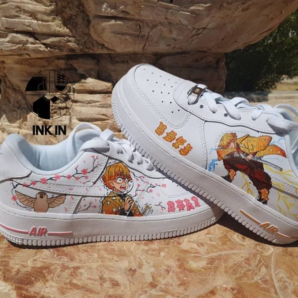 Demon Zenitsu Print Custom Air Force 1