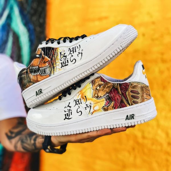 Handpainted Attack Titan Custom Air Force 1