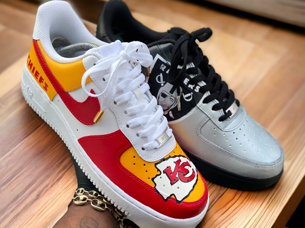 Kansas Chiefs Football Custom Air Force 1