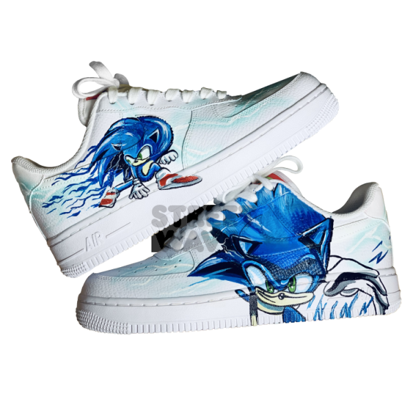 Painted Sonic Custom Air Force 1