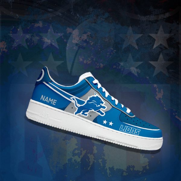 NFL Detroit Lions Custom Air Force 1