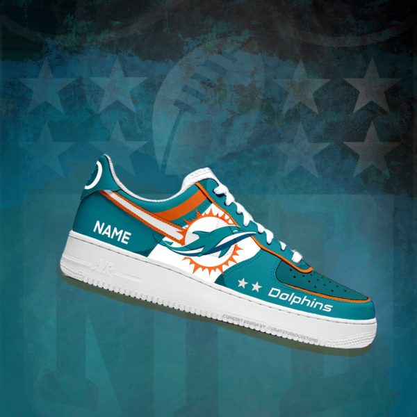 NFL Miami Dolphins Custom Air Force 1