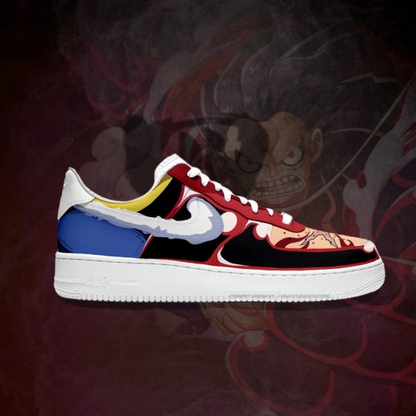 Luffy Gear 4 Custom Air Force 1