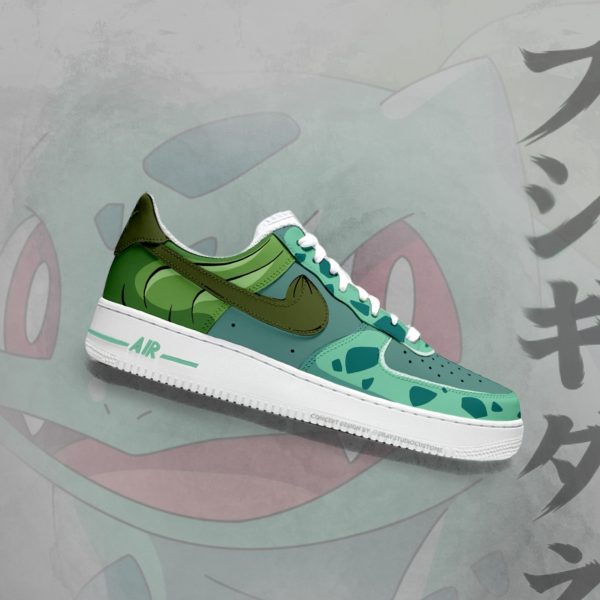 Pokemon Bulbasaur Painting Custom Air Force 1