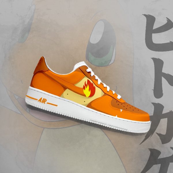 Pokemon Charmander Painting Custom Air Force 1