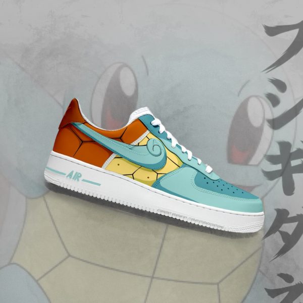 Pokemon Squirtle Painting Custom Air Force 1