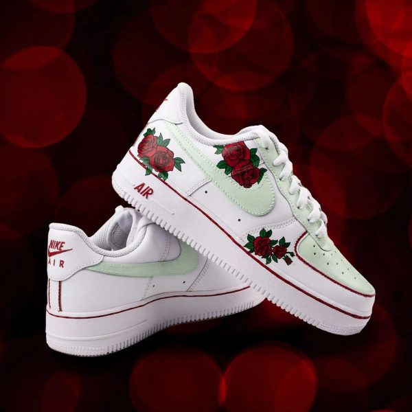 Greens n Roses Custom Air Force 1