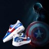 Marvel Cap America Custom Air Force 1