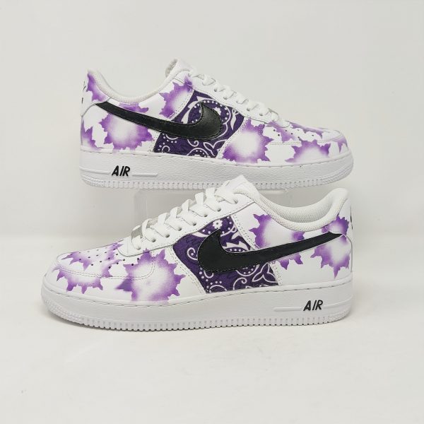 Violet Stain Bandana Custom Air Force 1