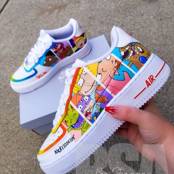 Nickelodeon 90S Painted Custom Air Force 1