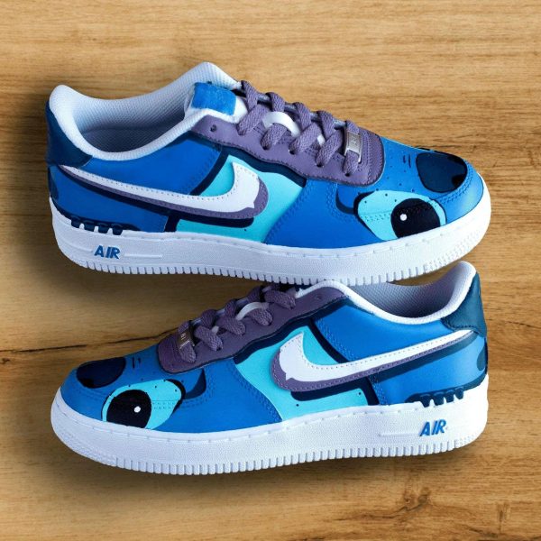 Cartoon Ohana Stitch Custom Air Force 1