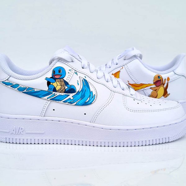 Carapuce Et Salameche Custom Air Force 1