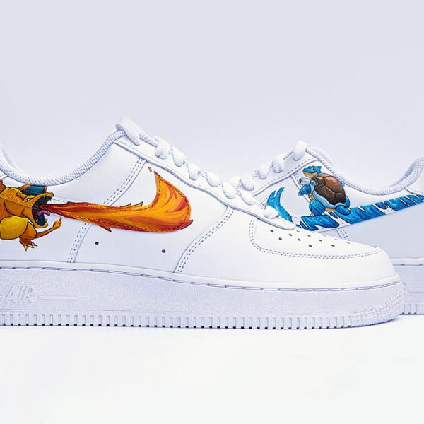 Dracaufeu Et Tortank Custom Air Force 1