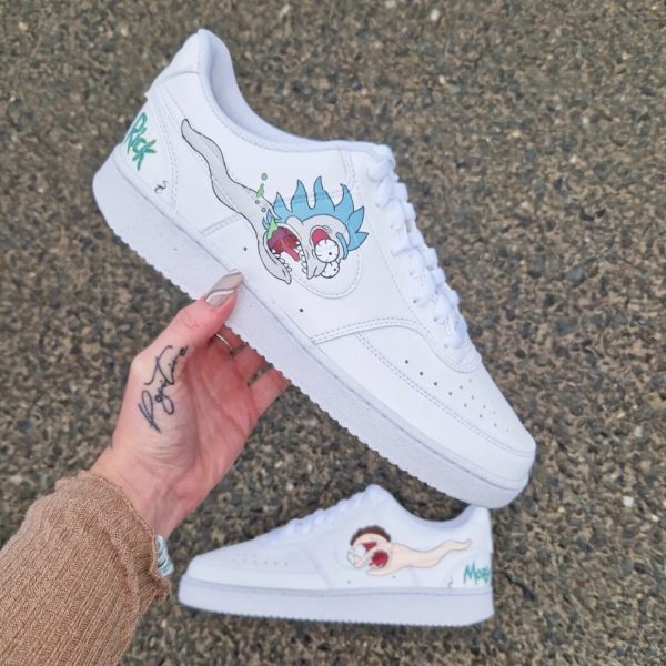 Rick feat Morty Custom Air Force 1