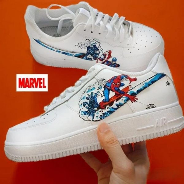 Captain America Spiderman Custom Air Force 1