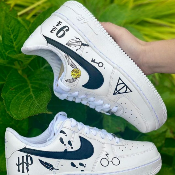 Harry Potter B&W Custom Air Force 1