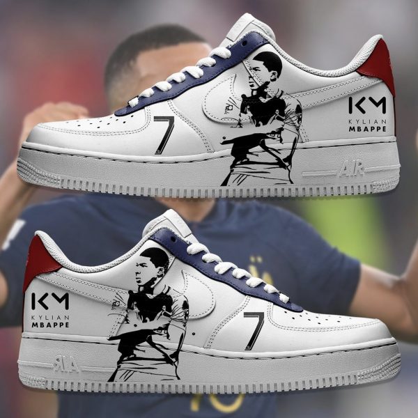 Kylian Mbappe Custom Air Force 1