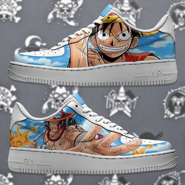 Luffy Ace Sky Custom Air Force 1