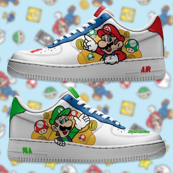 Mario and Luigi Custom Air Force 1