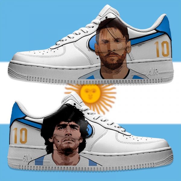 Messi & Maradona Custom Air Force 1