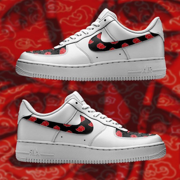 Naruto Akatsuki Handmade Custom Air Force 1