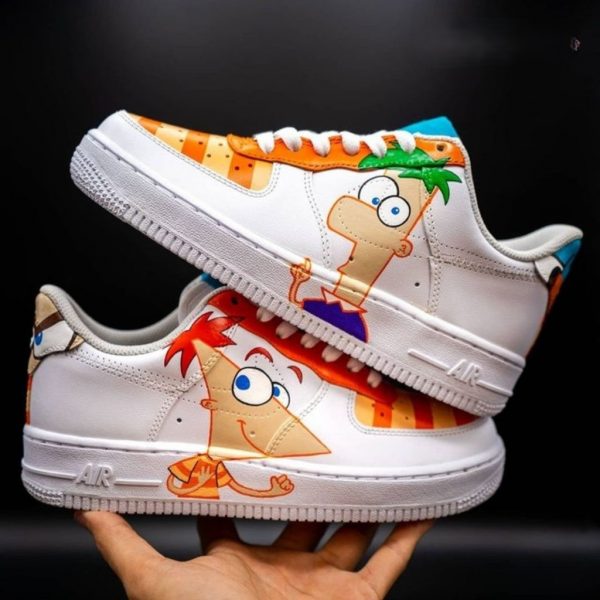 Phineas Ferb Cartoon Custom Air Force 1