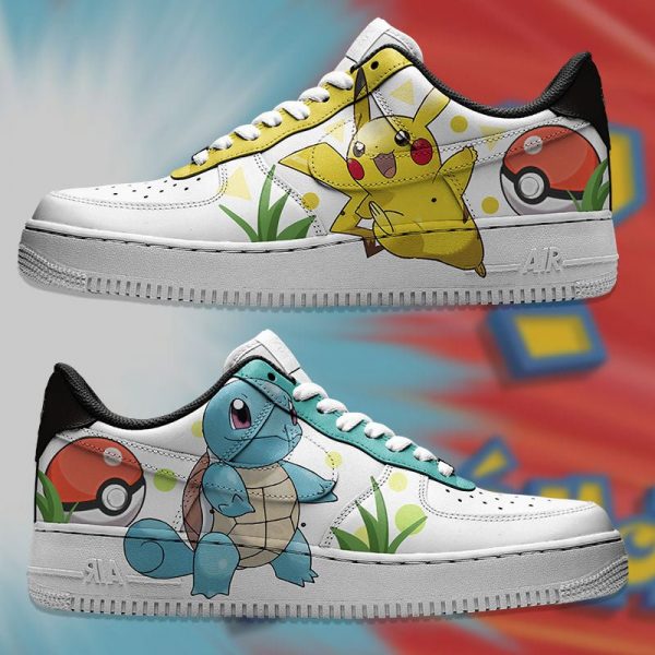 Pikachu y Squirtle Custom Air Force 1