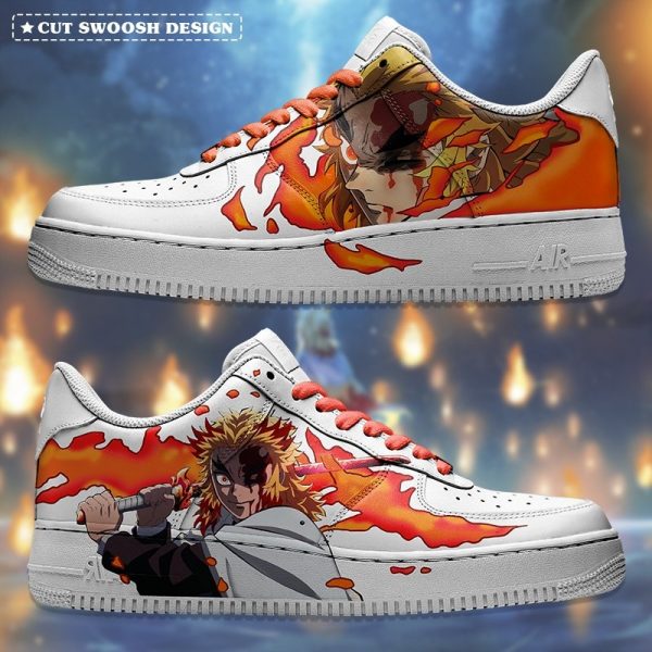 Rengoku Painting Custom Air Force 1