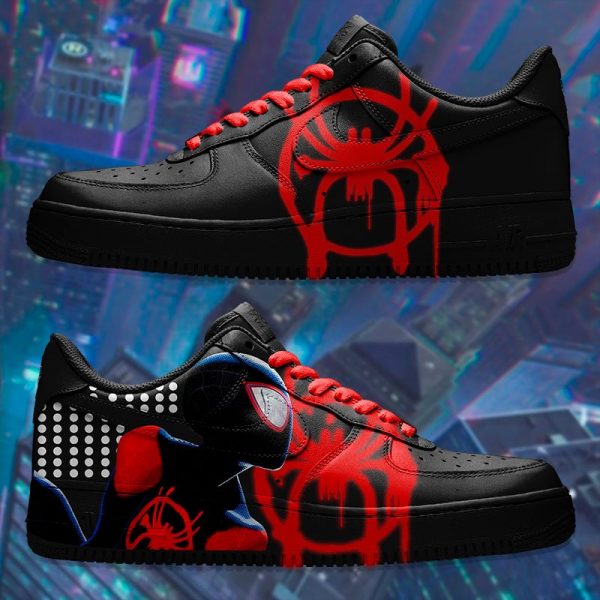 Miles Morales Spiderman Custom Air Force 1