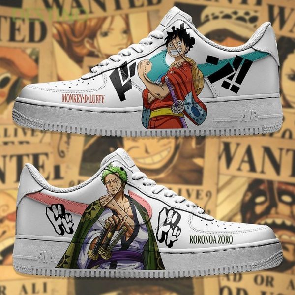 Zoro Luffy Swoosh Custom Air Force 1