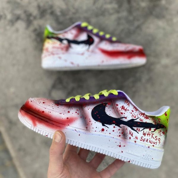 Full Joker Themed Custom Air Force 1