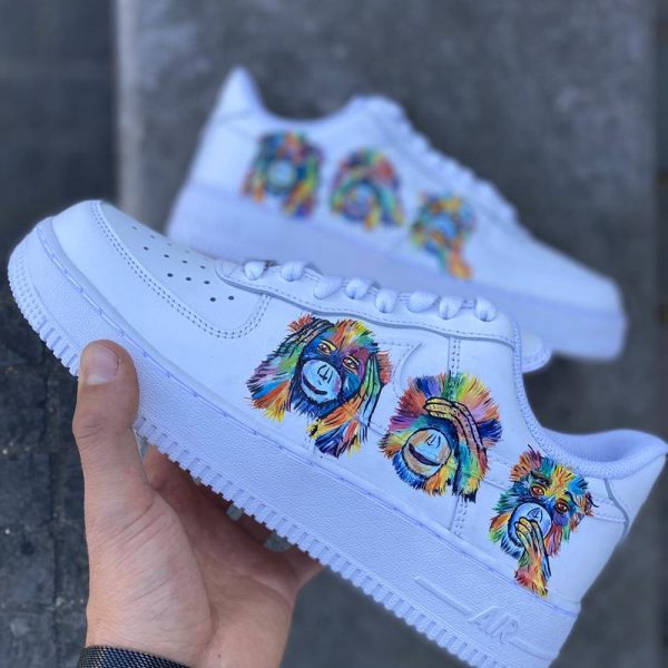 Singes DeLa Sagesse Custom Air Force 1