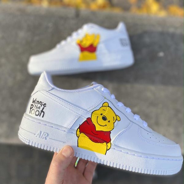 Pooh Painted Custom Air Force 1