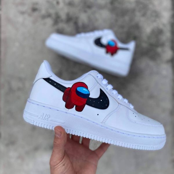 Among Us Swoosh Custom Air Force 1