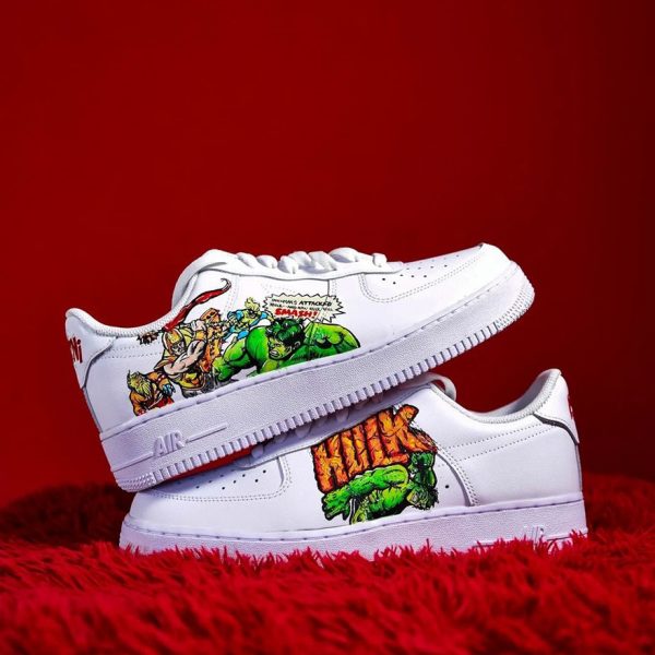 Hulk Painted Custom Air Force 1