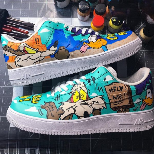 Looney Tunes Handpainted Custom Air Force 1